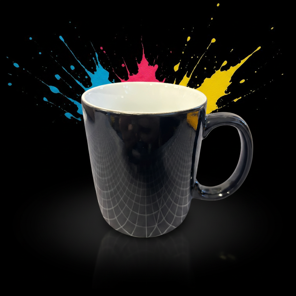 Custom DTF print on a drinkware