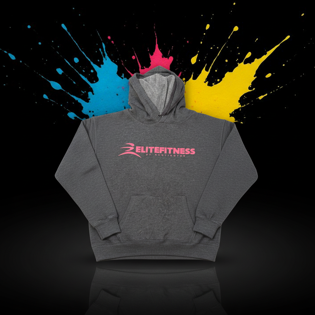 Custom DTF print on a hoodie