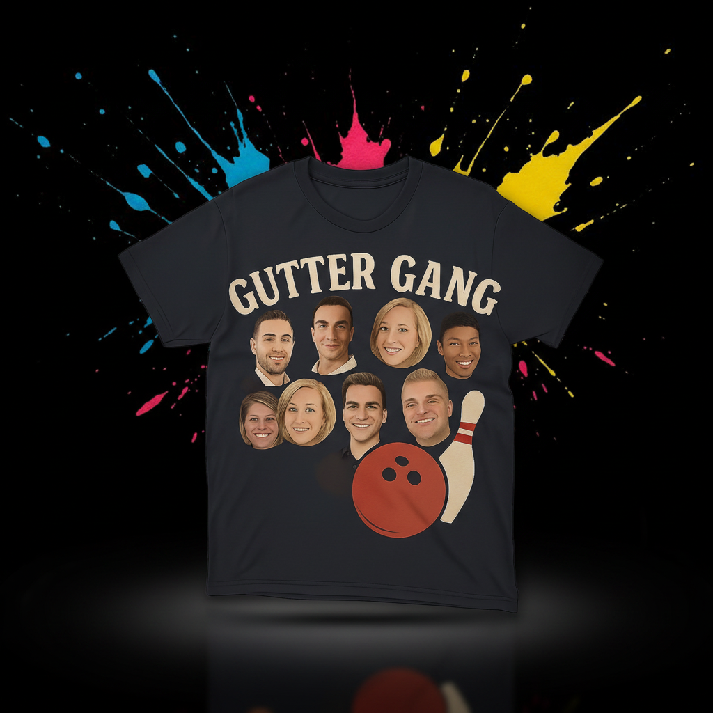 Custom DTF print on a t-shirt