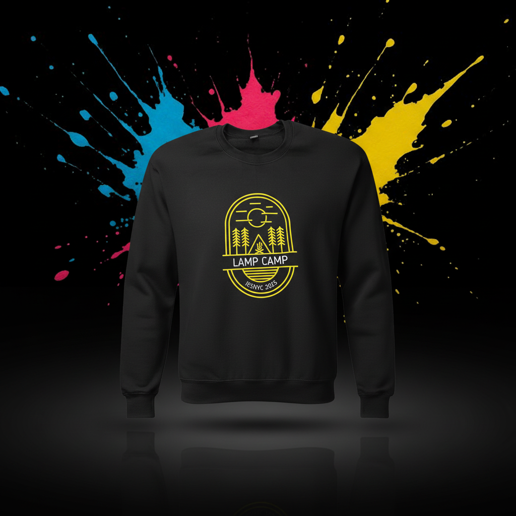 Custom DTF print on a hoodie