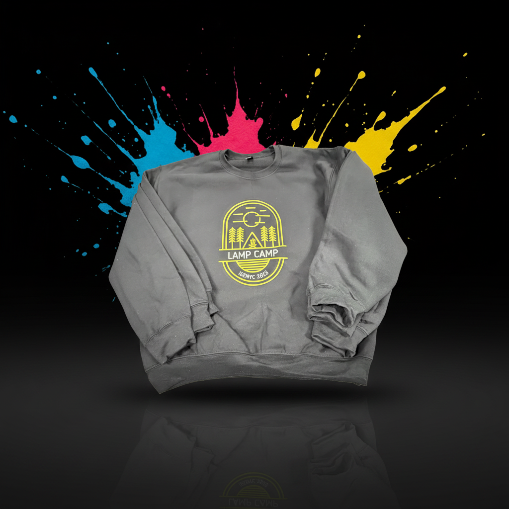 Custom DTF print on a hoodie