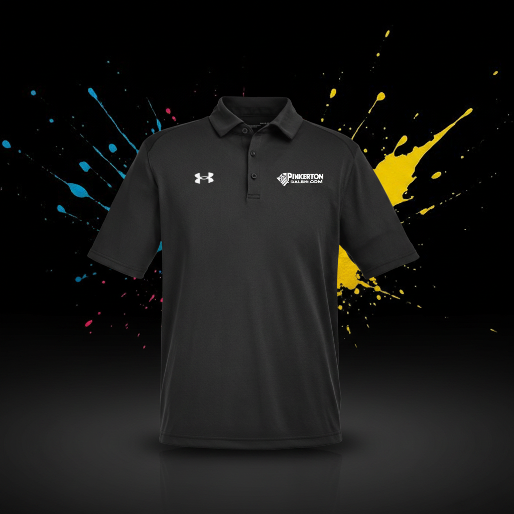 Custom DTF print on a polo