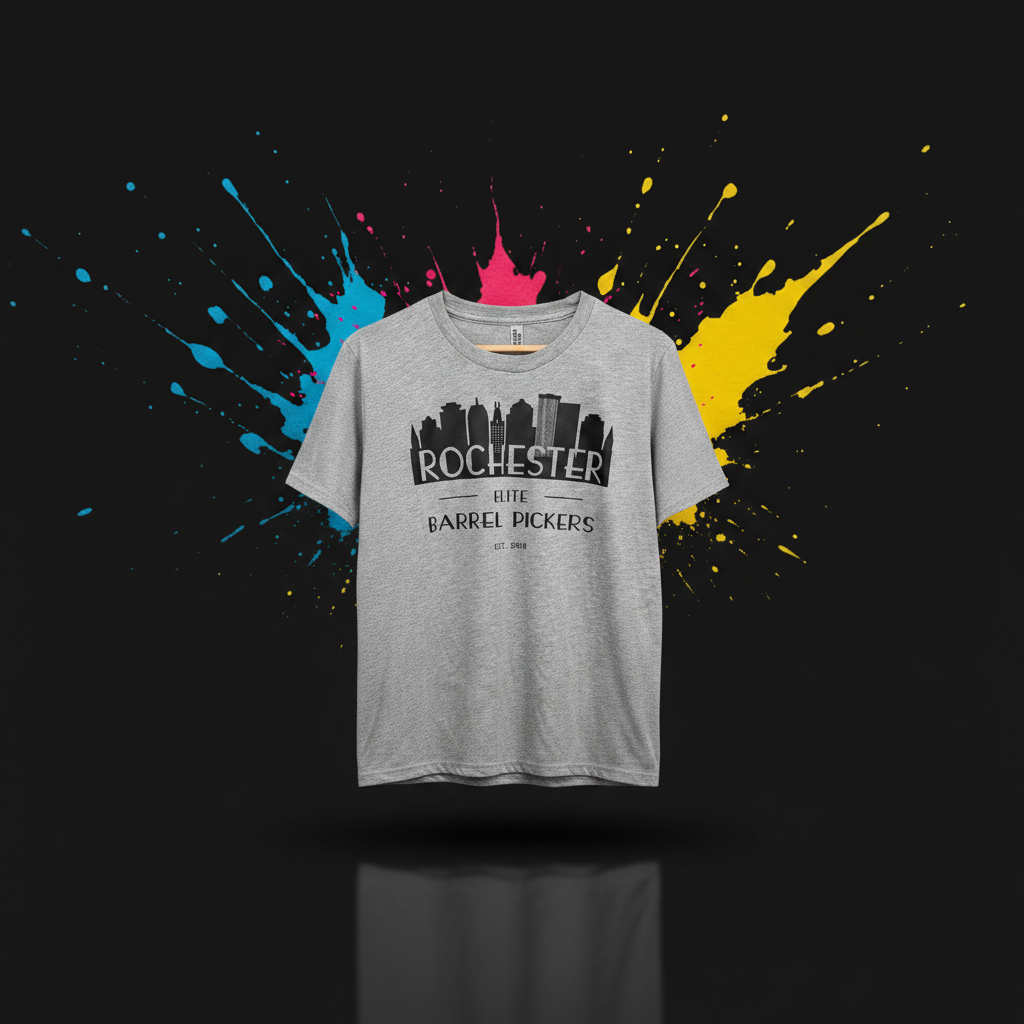 Custom DTF print on a t-shirt
