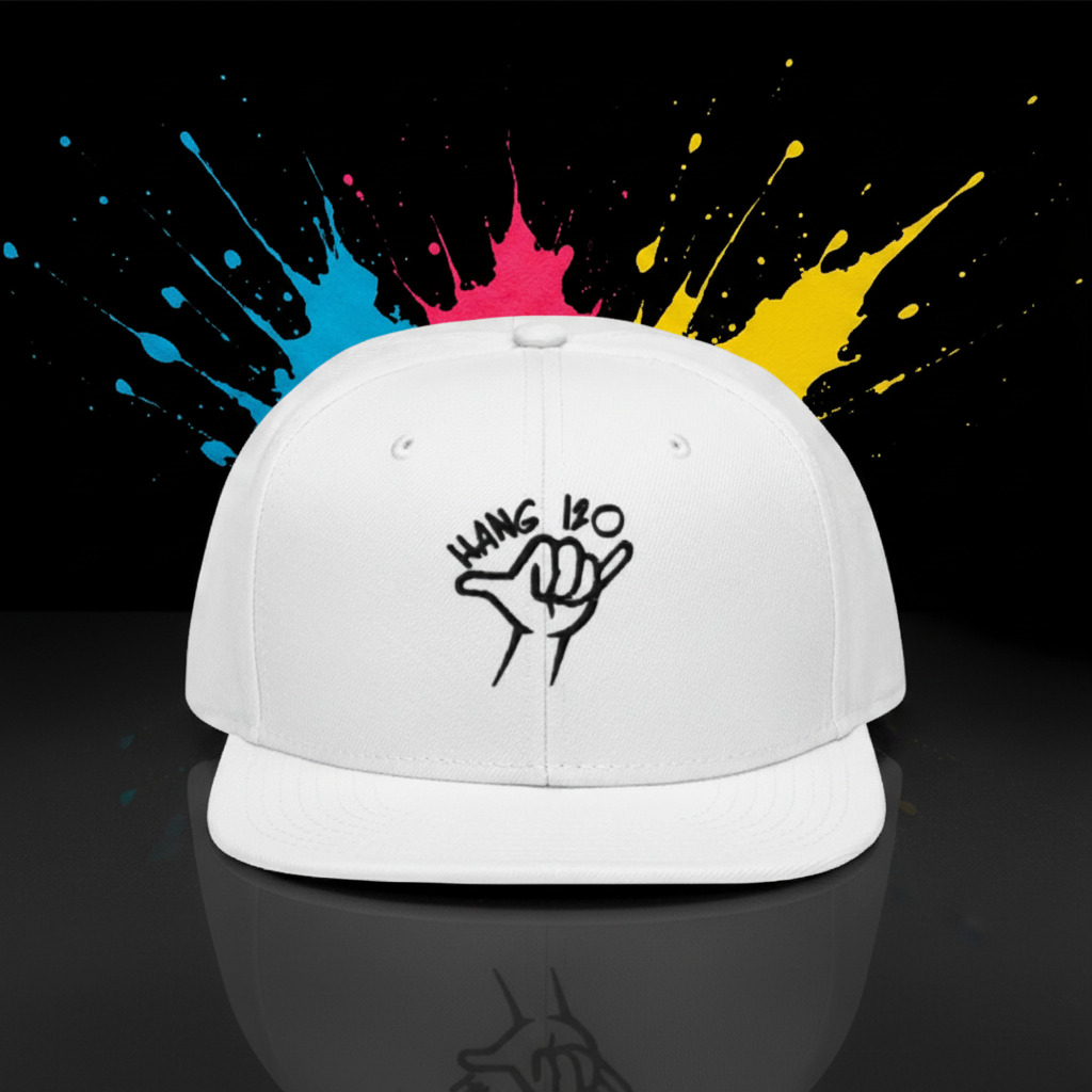 Custom embroidery on a hat