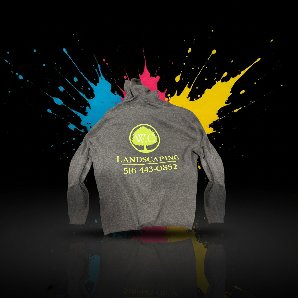 Custom embroidery on a hoodie