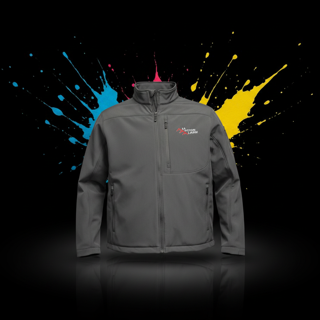 Custom embroidery on a jacket
