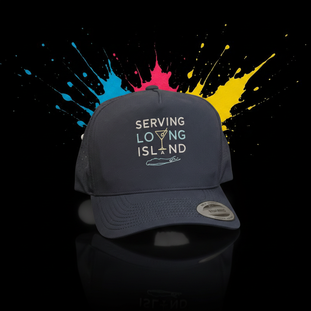 Custom embroidery on a hat