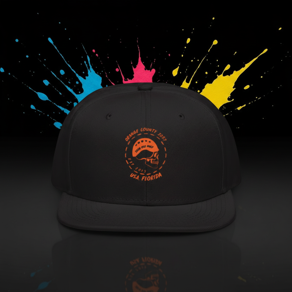 Custom embroidery on a hat